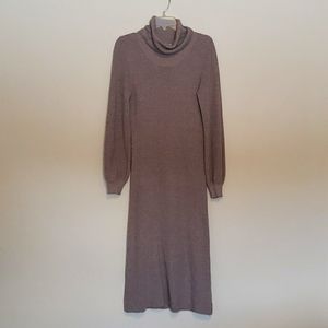 Hippie Rose - cowl neck long sleeve sweater dress maxi